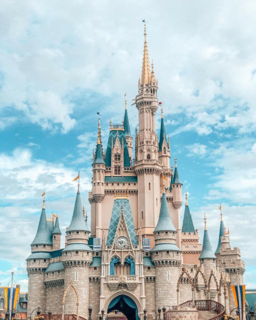 Disneyland castle shot in Orlando, FL
